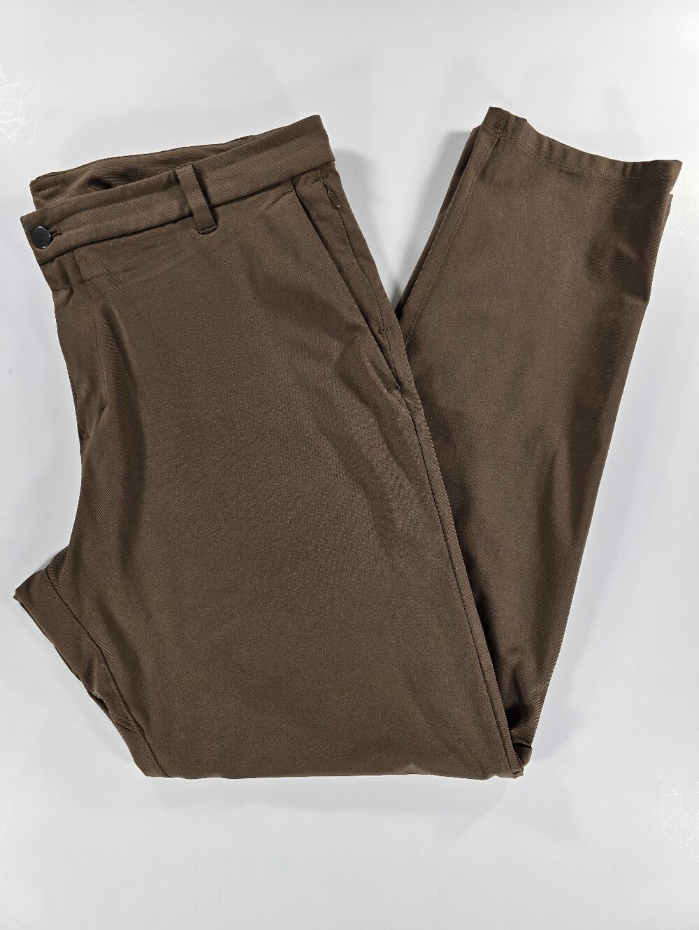 Lululemon Commission Pants Classic Mens 38x33 Warpstreme Brown LM5AEYS Chino